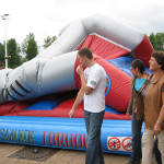 The result of the Paddle Ferns playing on the bouncy castle!
