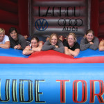 The Paddle Ferns play on the bouncy castle 2006
