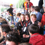 Waiting for the Opening Ceremony to begin at the 2006 World Champs