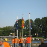 The New Zealand Flag flying in Second Place